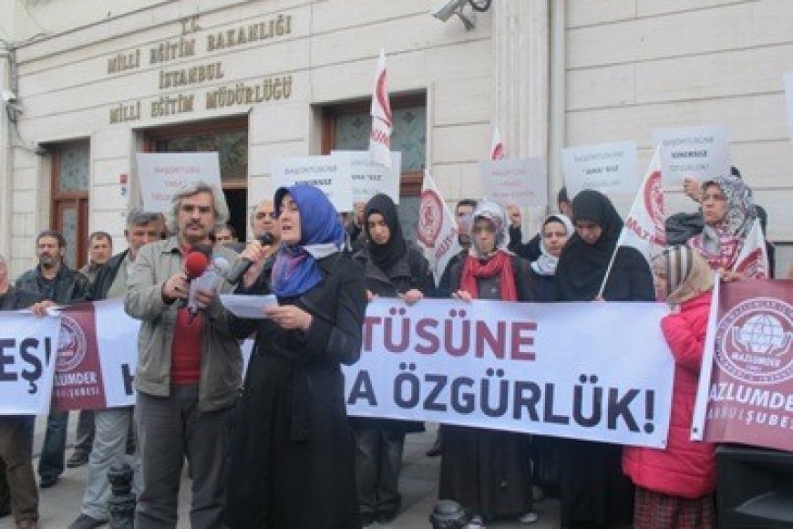 MAZLUMDER MEB’in Kılık Kıyafet Yönetmeliğini Protesto Ederek “Başörtüsüne Sınırsız, ‘Ama’sız Özgürlük!” İstedi