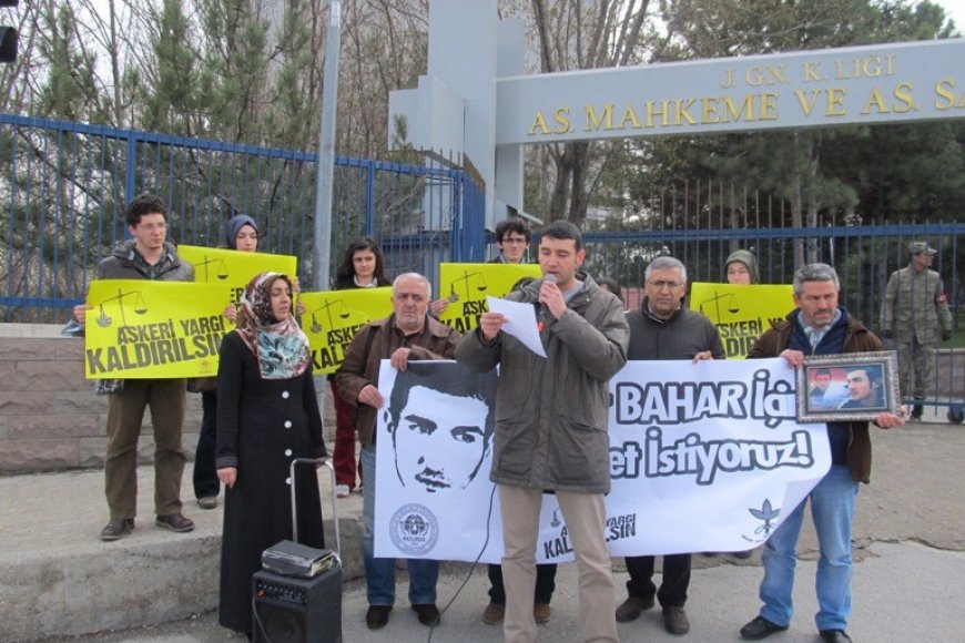 MAZLUMDER Ankara Şubesi ve İHD Asker Caner BAHAR'ın Duruşmasını İzledi
