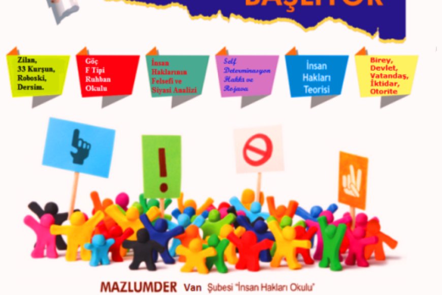 Mazlumder Van Şubesinde İnsan Hakları Okulu Açılıyor!