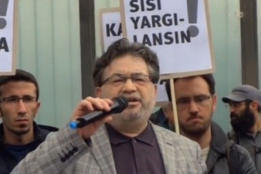 İDAM KARARLARI MISIR KONSOLOSLUĞU ÖNÜNDE PROTESTO EDİLDİ