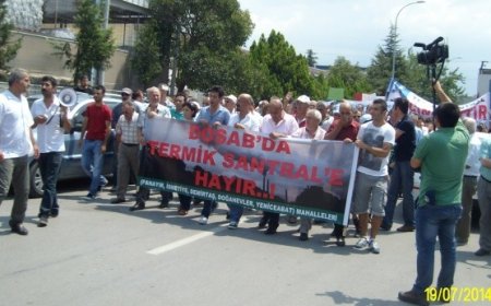 BURSA'DA TERMİK SANTRAL PROTESTOSUNA DESTEK