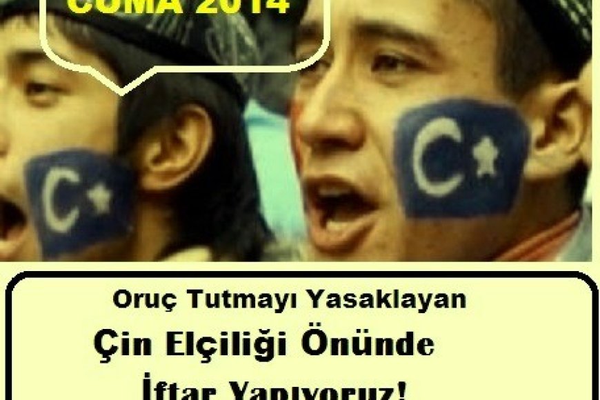 İFTARLIĞINI AL DA GEL! Oruç Tutmayı Yasaklayan Çin Elçiliği Önünde İftar Yapıyoruz!