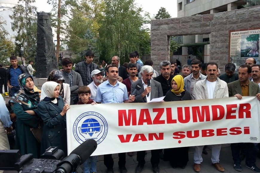 MAZLUMDER VAN ŞUBESİ SAĞDUYU ÇAĞRISI YAPTI
