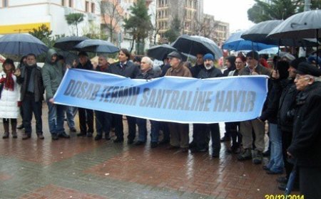 DOSAB TERMİK SANTRALİNE HAYIR PLATFORMU BASIN AÇIKLAMASI YAPTI