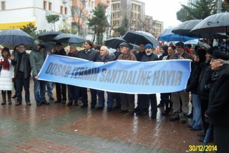 DOSAB TERMİK SANTRALİNE HAYIR PLATFORMU BASIN AÇIKLAMASI YAPTI