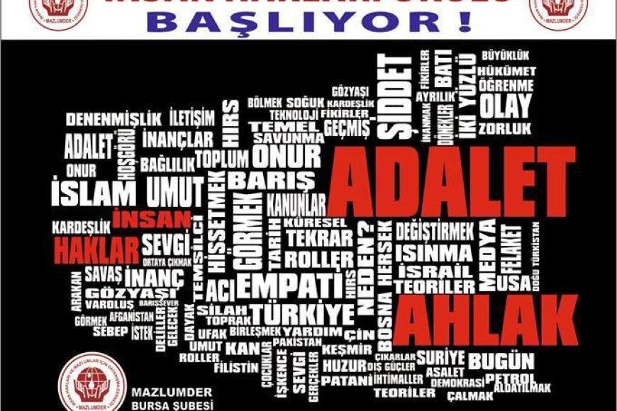 BURSA ŞUBESİ İNSAN HAKLARI OKULU 2015 ŞUBAT DÖNEMİ BAŞLIYOR