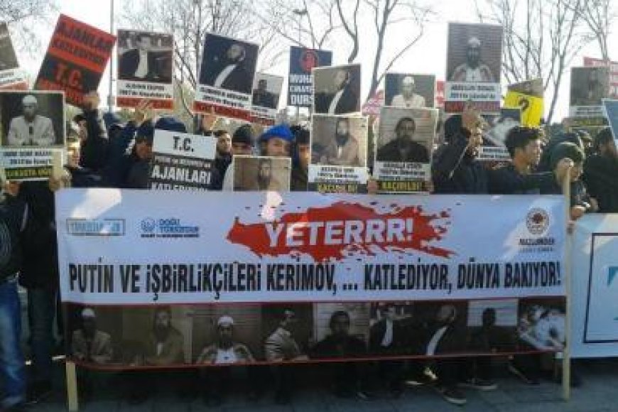 Özbekistan ve Rusya’nın Muhacirlere Yönelik Cinayetleri Protesto Edildi