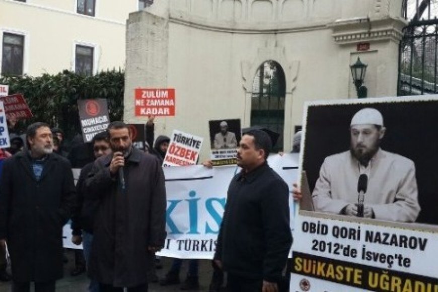 Özbek Obid Qori Nazarov’a Yapılan Suikast ve Kerimov Rejimi Protesto Edildi