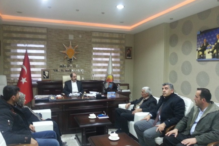 MAZLUMDER VAN ŞUBESİ AK PARTİYİ ZİYARET ETTİ