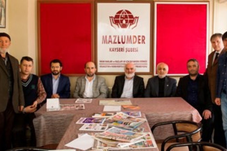 MUSTAFA KARAHASANOĞLUNDAN MAZLUMDER KAYSERİ’YE ZİYARET