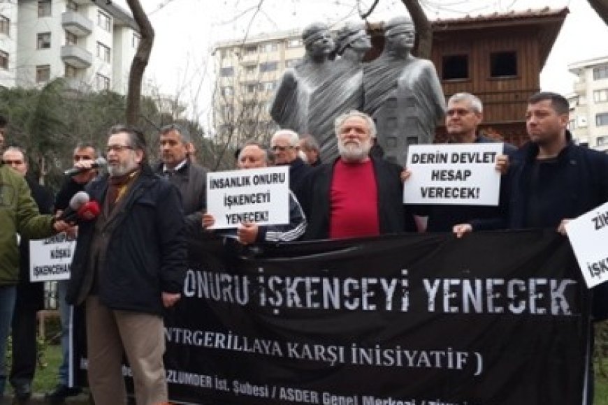 Kontr-Gerilla’ya Karşı İnisiyatif, 12 Mart’ın Yıl Dönümünde “İşkence Mağdurlarına Saygı” Anıtı Önünde Toplandı