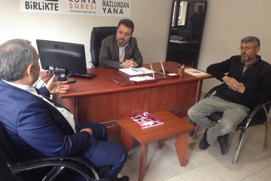 Ak Parti Konya Milletvekili aday adayı ve Çalışma Bakan yardımcısı Halil Etyemez Mazlumder Konya Şubesini ziyaret etti.