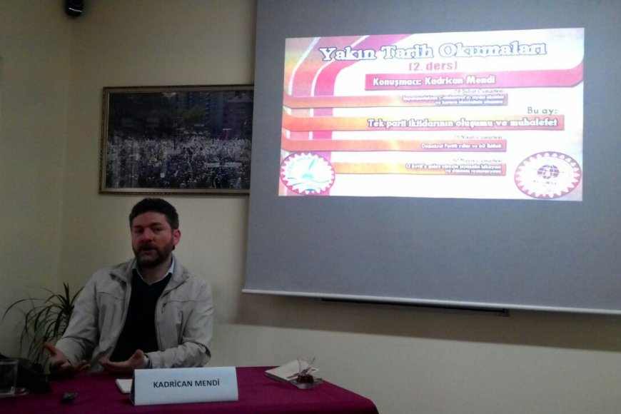 MAZLUMDER'de Kadrican MENDİ İle Yakın Tarih Okumalarının İkinci Bölümü Gerçekleştirildi