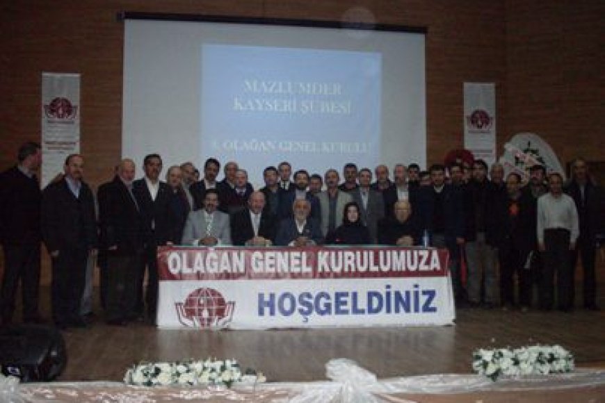 MAZLUMDER KAYSERİ 8. OLAĞAN KONGRESİNİ YAPTI