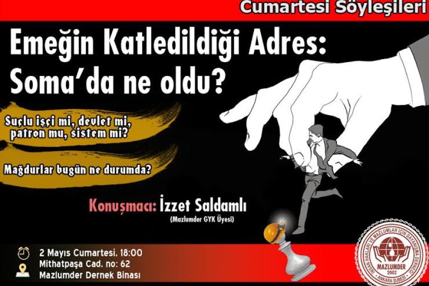 MAZLUMDER '' Cumartesi Söyleşilerine '' Davet
