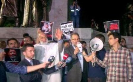 Mursi’ye Verilen İdam Kararı, Saraçhane Parkı’nda Protesto Edildi