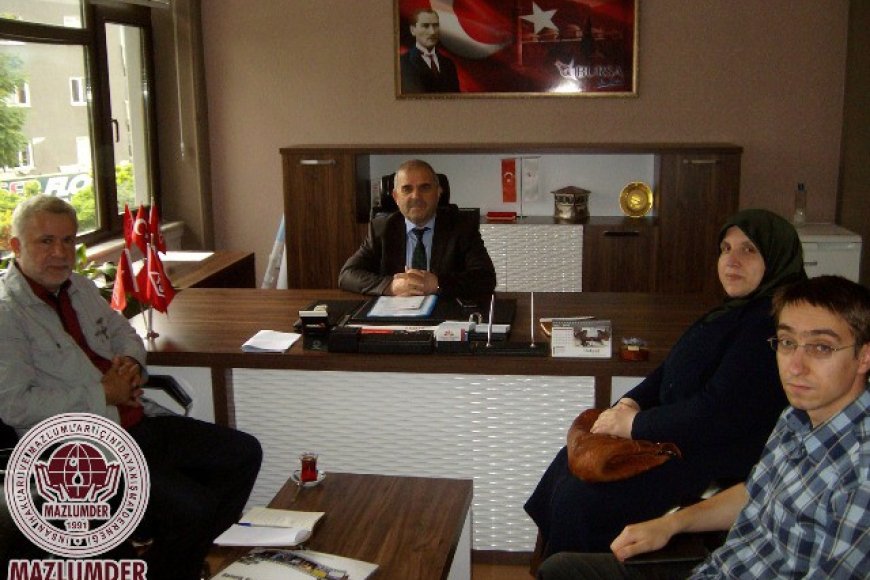 MAZLUMDER BURSA, AİLE ve SOSYAL POLİTİKALAR İL MÜDÜRLÜĞÜNÜ ZİYARET ETTİ