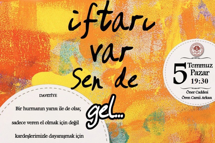 Ankara Siteler Bölgesi'nde Dayanışma İftarı (Davet)