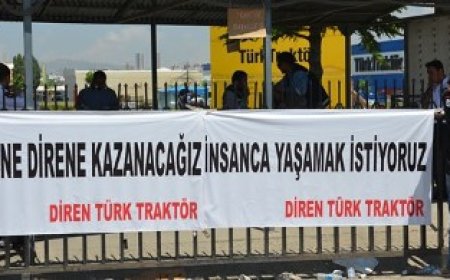'Yasadışı eylem’ suçlamasıyla işten çıkarılan Türk Traktör işçilerinin yanındayız!