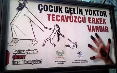 Yenişehir Belediyesi'nin çocuk gelinlerle ilgili bilboardlarında müslüman imajının olumsuz temsil edilmesi kabul edilemez!