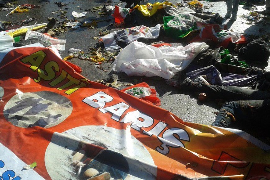 Ankara'da Barış Mitingi Öncesi Yaşanan Patlamaları Lanetliyoruz!