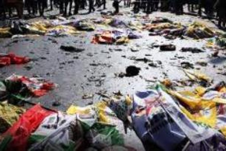 Ankara'da Barış Mitingi Öncesi Yaşanan Patlamaları Lanetliyoruz!