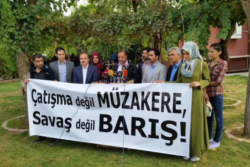 Çatışma Değil Müzakere Savaş Değil Barış: Eylemsizlik İlanına Olumlu Cevap Verilsin!