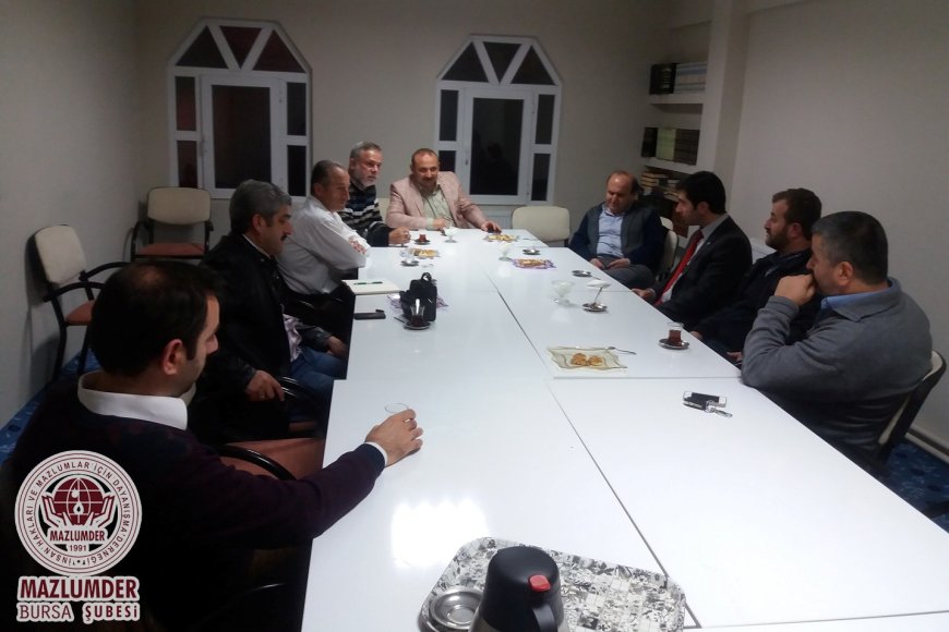 MAZLUMDER BURSA BUSEYDER VE İYİLİKDER’E ZİYARETTE BULUNDU