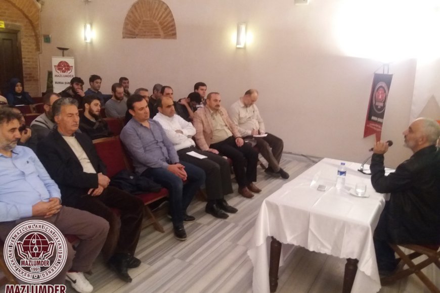 MAZLUMDER BURSA ŞUBE İNSAN HAKLARI OKULU 2. HAFTA SEMİNERİ İLE DEVAM ETTİ