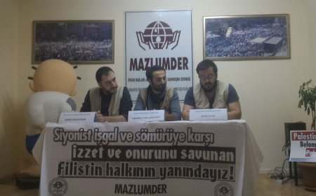 FİLİSTİN HALKININ İŞGALE KARŞI DİRENME HAKKINI VE KUDÜS İNTİFADASINI DESTEKLİYORUZ