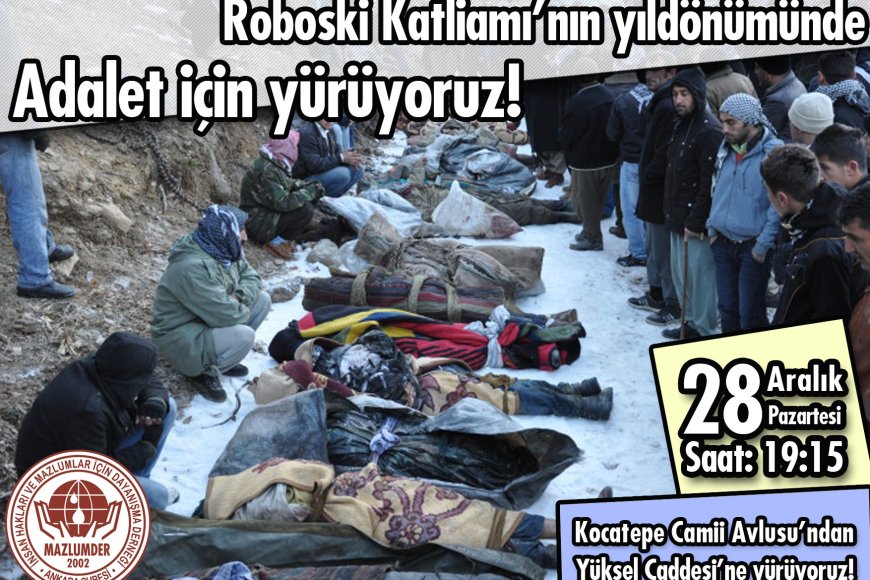 Basın açıklamasına davet: Roboski Katliamı'nın 4. yıldönümünde adalet için yürüyoruz!