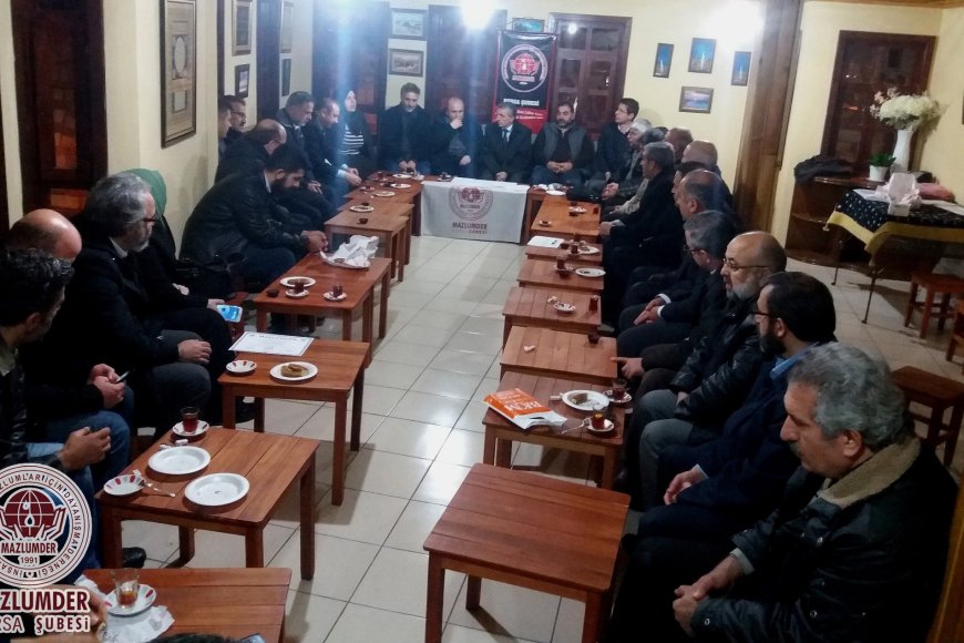 MAZLUMDER BURSA ŞUBESİ OLAĞANÜSTÜ GENEL KURULU GERÇEKLEŞTİRİLDİ