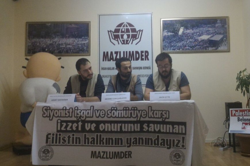 FİLİSTİN HALKININ İŞGALE KARŞI DİRENME HAKKINI VE KUDÜS İNTİFADASINI DESTEKLİYORUZ