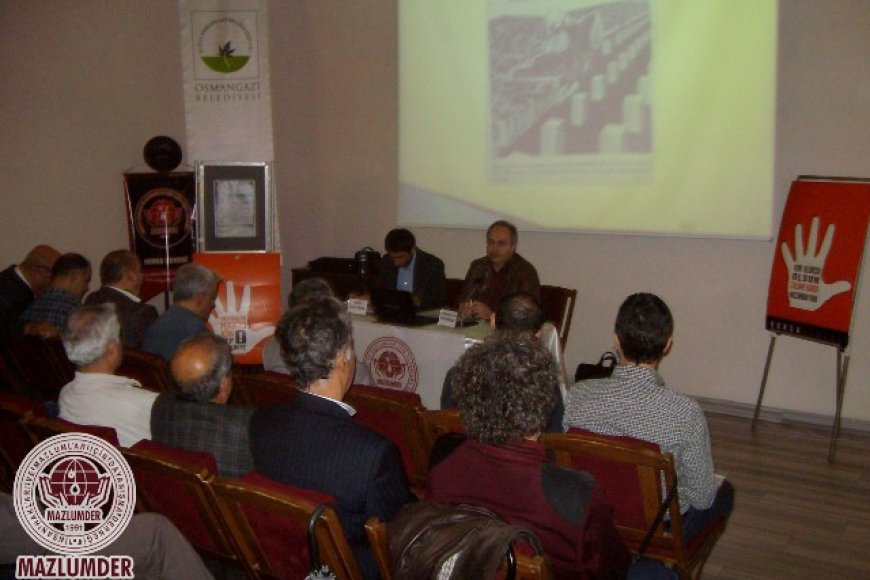 MAZLUMDER BURSA ŞUBESİ İNSAN HAKLARI OKULUNDA 3.HAFTA GERİDE KALDI