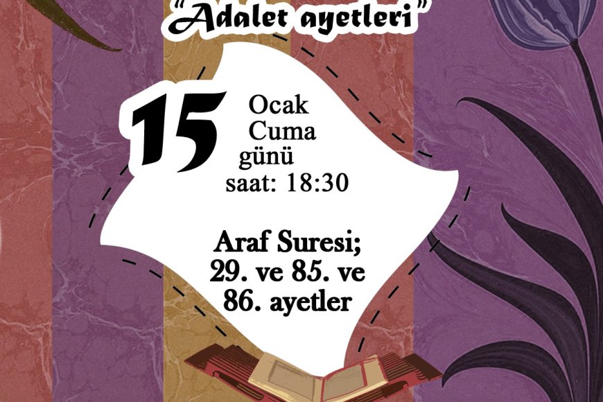 MAZLUMDER Ankara Şubesi Meal-Tefsir Okumaları Devam Ediyor!