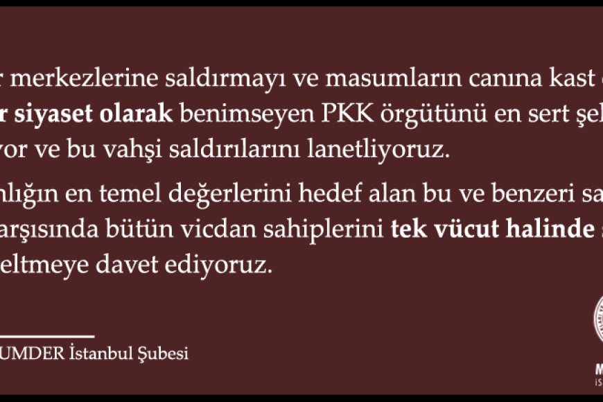 Diyarbakır ve Mardin'deki PKK Saldırılarını Lanetliyoruz
