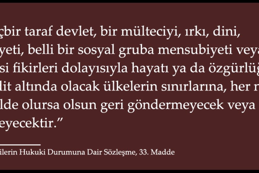 Özbek Mültecilere Yönelik Uygulamalar Kabul Edilemez