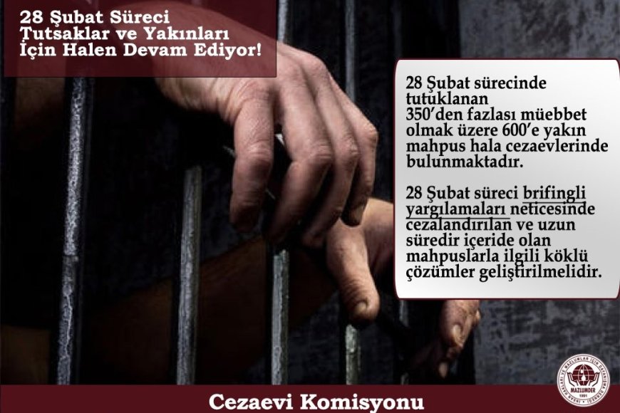 Brifingli ya da Paralel Yargı Mağduru 28 Şubat Tutsaklarına Özgürlük!