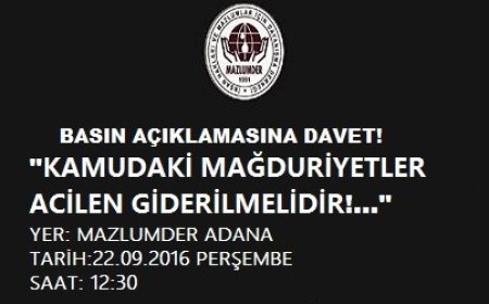KAMUDAKİ MAĞDURİYETLER ACİLEN GİDERİLMELİDİR!