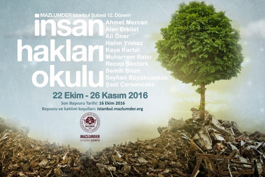 MAZLUMDER 12. İnsan Hakları Okulu Başlıyor