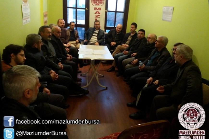 MAZLUMDER BURSA ŞUBESİ 11. OLAĞAN GENEL KURUL TOPLANTISI GERÇEKLEŞTİRİLDİ