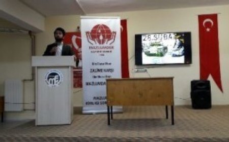 MAZLUMDER SEMİNERLERİ ÖĞRENCİLERLE BULUŞTU