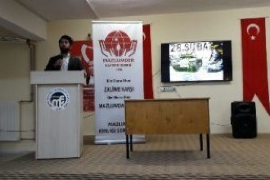 MAZLUMDER SEMİNERLERİ ÖĞRENCİLERLE BULUŞTU