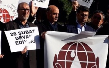 “28 Şubat Yargı Kararları İptal Edilsin” başlıklı basın açıklamamızı yaptık