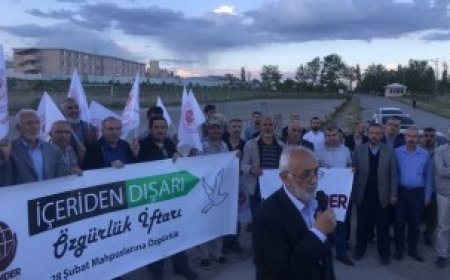 İÇERİDEN DIŞARIYA ÖZGÜRLÜK İFTARI - SİVAS CEZAEVİ ÖNÜ