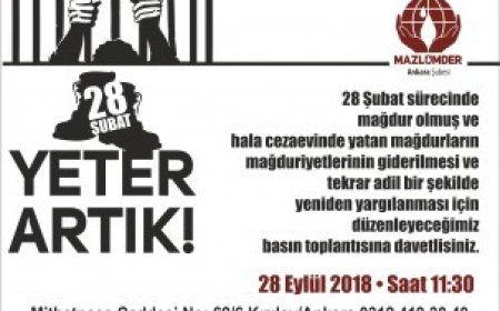 28 Şubat Kampanyası basın toplantısına davet