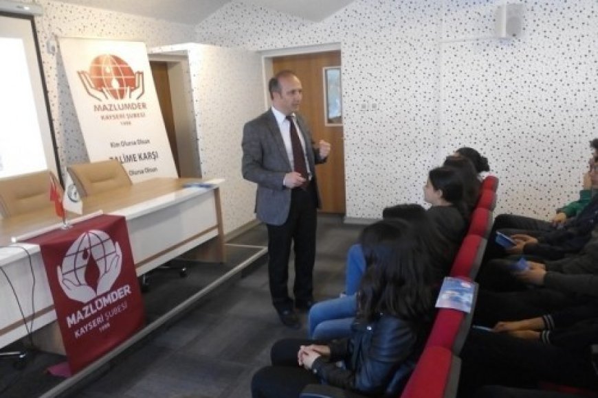Okullarda İnsan Hakları Semineri - Ahmet EREN Anadolu Lisesi - Eğitimci Murat SERİM