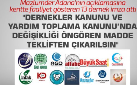 YARDIM FALİYETLERİNİ VE SİVİL TOPLUM ÖRGÜTLERİNİ ZORA SOKACAK ADIMLAR ATILMASIN!