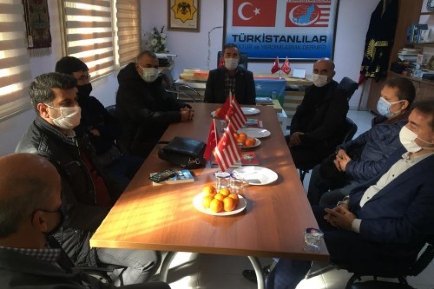 TÜRKİSTANLILAR DERNEĞİ'NE ZİYARET VE BASIN AÇIKLAMASI