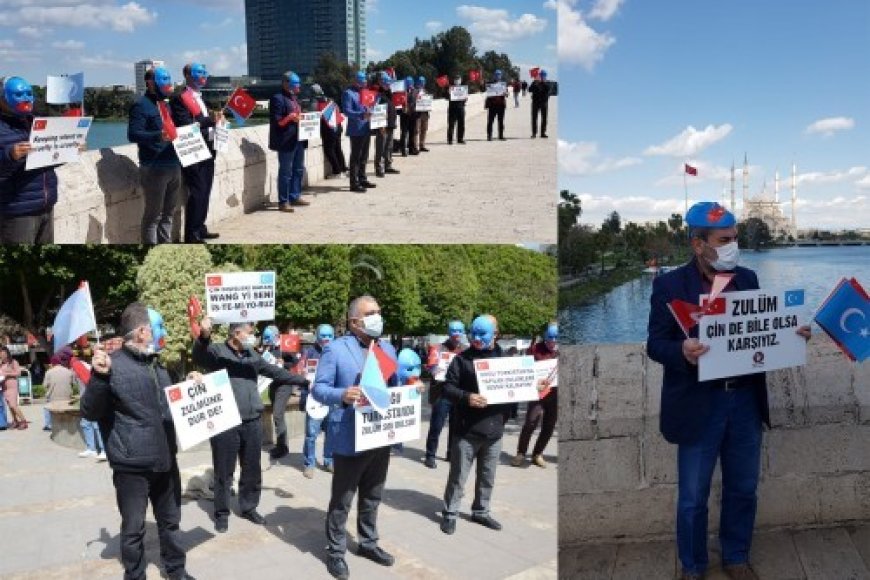 MAZLUMDER Adana Şubesi'nden Çin'e Doğu Türkistan Protestosu